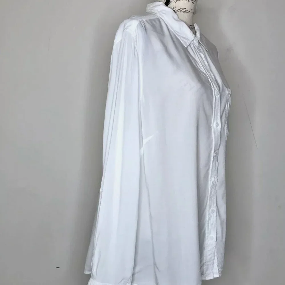 soft white button down - Picture 3 of 7